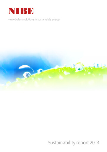 Miniature NIBE Industrier Rapport de durabilité 2014