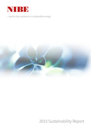 Miniature NIBE Industrier Rapport de durabilité 2015