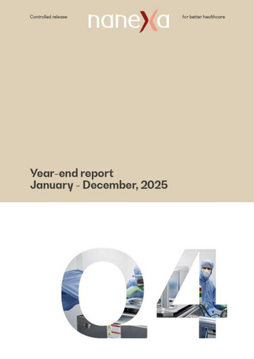 Thumbnail Nanexa AB Financial Report 2025
