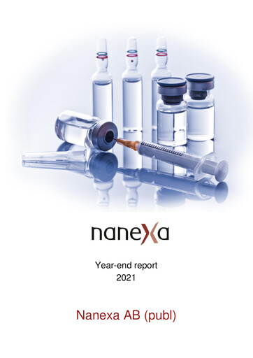 Miniature Nanexa AB Rapport trimestriel 2021-q4