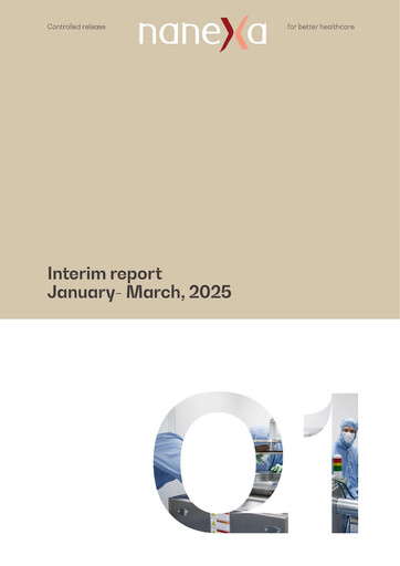 Miniature Nanexa AB Rapport trimestriel 2025-q1