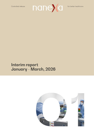 Miniature Nanexa AB Rapport trimestriel 2026-q1