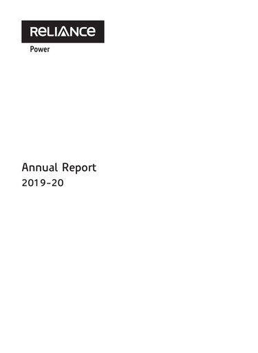 Thumbnail Reliance Power
 Annual Report 2019-2020
