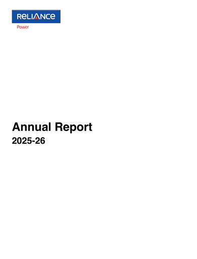 Thumbnail Reliance Power
 Annual Report 2025-2026
