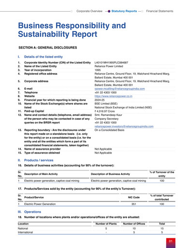 Thumbnail Reliance Power
 ESG Report 2024-2025