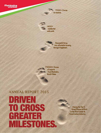 Thumbnail Mahindra Lifespaces
 Annual Report 2015