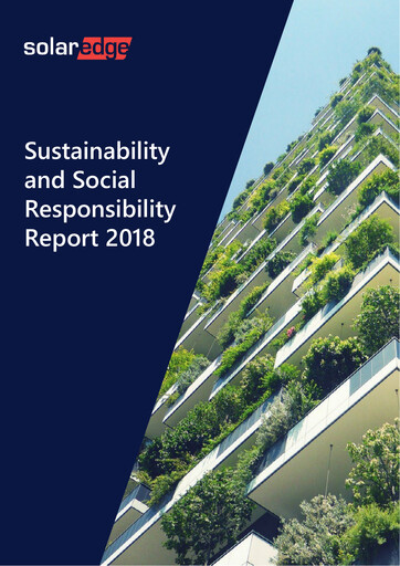 Thumbnail SolarEdge Sustainability Report 2018