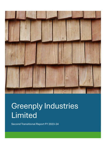 Vorschaubild Greenply
 Nachhaltigkeitsbericht 2023-2024