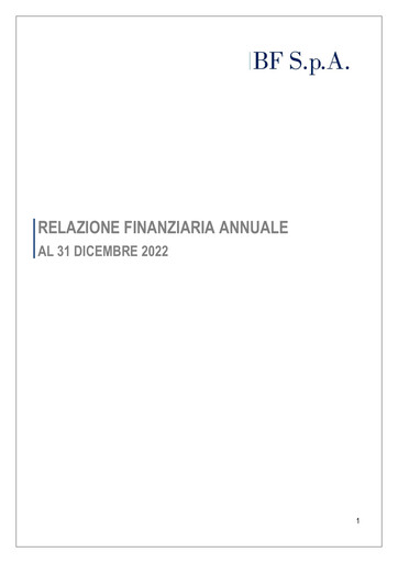 Vorschaubild B.F. S.p.A. Finanzbericht 2022