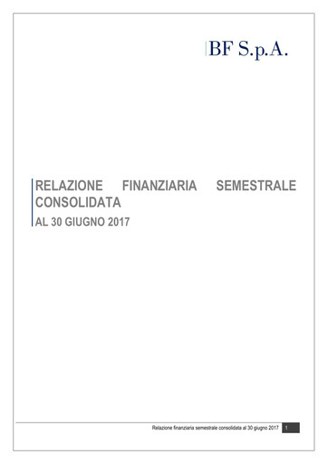 Miniature B.F. S.p.A. Rapport semestriel 2017-h1