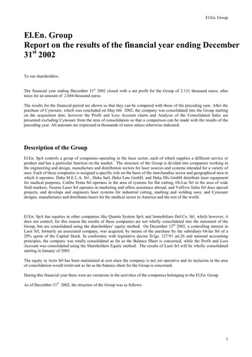 Thumbnail EL.En. S.p.A. (Elen Group) Financial Statement 2002