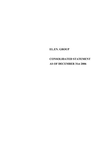 Thumbnail EL.En. S.p.A. (Elen Group) Financial Statement 2006