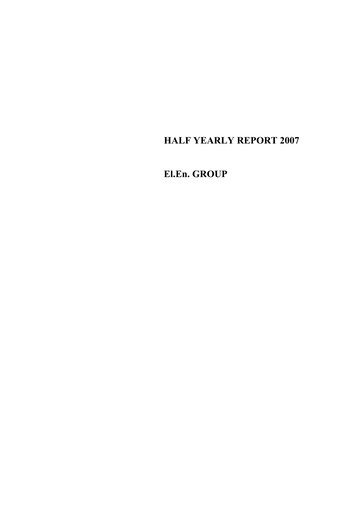 Vorschaubild EL.En. S.p.A. (Elen Group) Halbjahresbericht 2007-h1