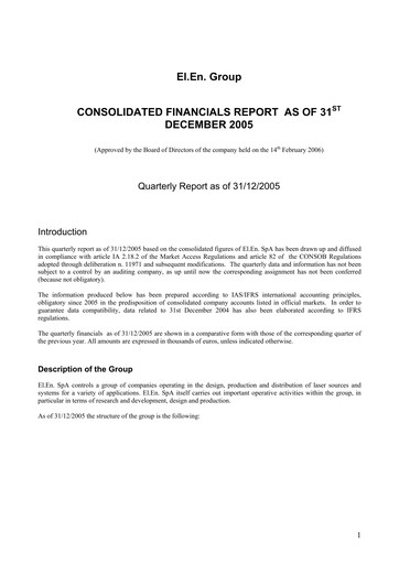 Vorschaubild EL.En. S.p.A. (Elen Group) Quartalsbericht 2005-q4