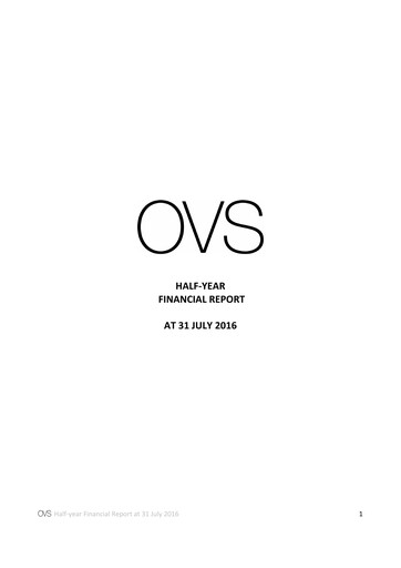 Thumbnail OVS S.p.A. Half-year Report 2016-h1