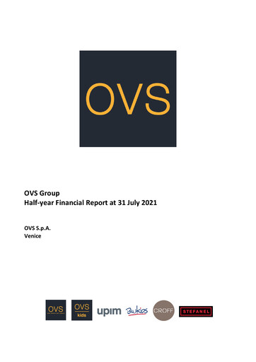 Thumbnail OVS S.p.A. Half-year Report 2021-h1