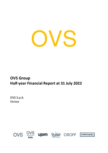 Thumbnail OVS S.p.A. Half-year Report 2022-h1