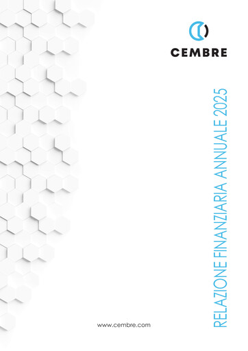 Thumbnail Cembre S.p.A. Financial Report 2025