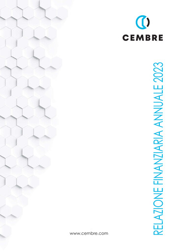 Thumbnail Cembre S.p.A. Financial Statement 2023