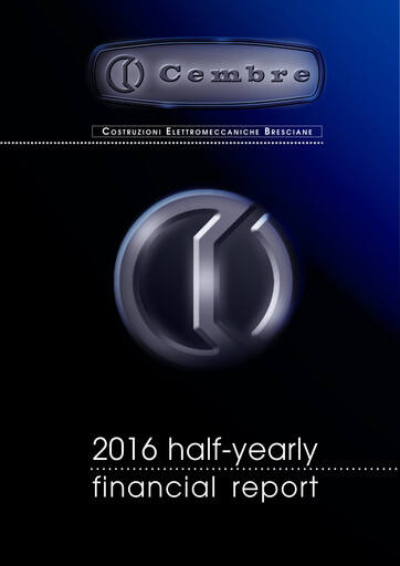 Thumbnail Cembre S.p.A. Half-year Report 2016-h1
