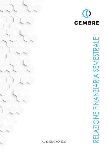 Thumbnail Cembre S.p.A. Half-year Report 2022-h1