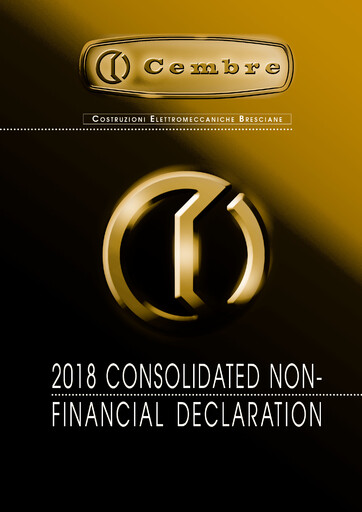 Thumbnail Cembre S.p.A. Sustainability Report 2018