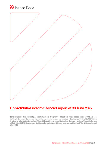 Thumbnail Banco di Desio e della Brianza Half-year Report 2022-h1