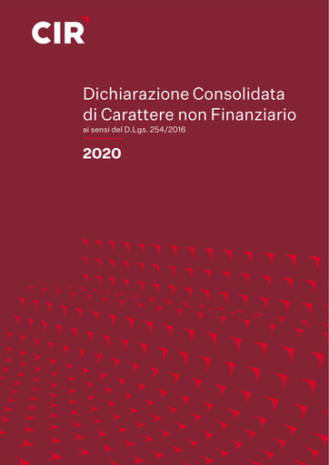 Thumbnail CIR S.p.A. - Compagnie Industriali Riunite ESG Report 2020