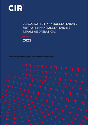 Thumbnail CIR S.p.A. - Compagnie Industriali Riunite Financial Statement 2023