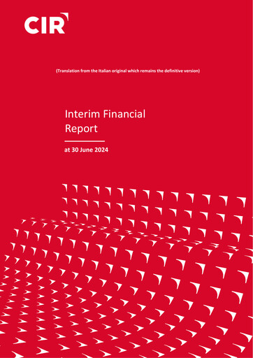 Miniature CIR S.p.A. - Compagnie Industriali Riunite Rapport semestriel 2024-h1
