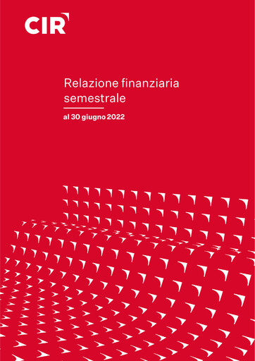 Miniature CIR S.p.A. - Compagnie Industriali Riunite Rapport semestriel 2022-h1