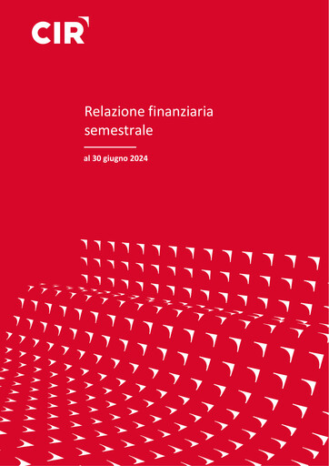 Miniature CIR S.p.A. - Compagnie Industriali Riunite Rapport semestriel 2024-h1