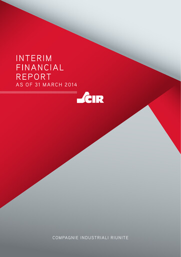 Thumbnail CIR S.p.A. - Compagnie Industriali Riunite Quarterly Report 2014-q1