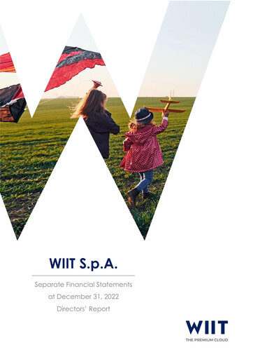 Thumbnail Wiit S.p.A. Annual Report 2022