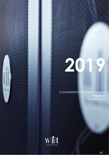 Thumbnail Wiit S.p.A. Half-year Report 2019