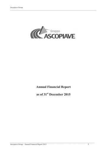 Thumbnail Ascopiave Annual Report 2015