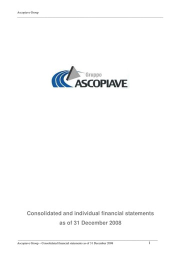 Thumbnail Ascopiave Financial Statement 2008