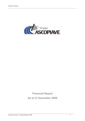 Thumbnail Ascopiave Financial Statement 2009