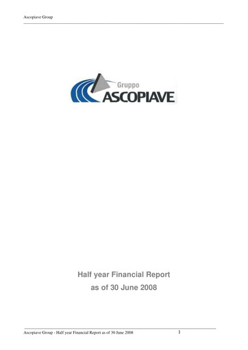 Thumbnail Ascopiave Half-year Report 2008