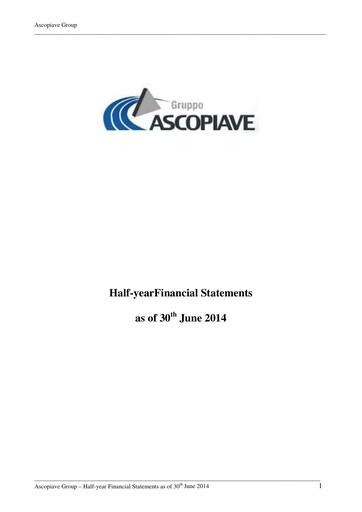 Thumbnail Ascopiave Half-year Report 2014