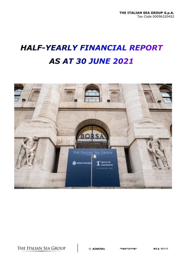 Thumbnail The Italian Sea Group Half-year Report 2021