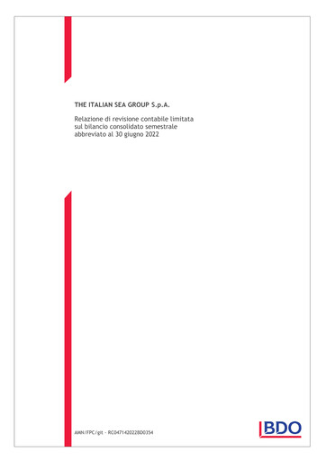 Thumbnail The Italian Sea Group Half-year Report 2022