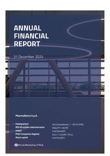 Vorschaubild Pharmanutra Jahresbericht 2024