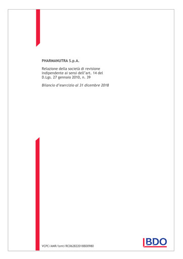 Vorschaubild Pharmanutra Finanzmitteilung 2018