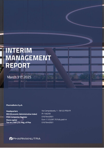 Thumbnail Pharmanutra Quarterly Report 2025-q1
