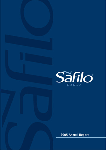 Miniature Safilo Group Rapport annuel 2005