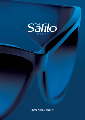 Miniature Safilo Group Rapport annuel 2006