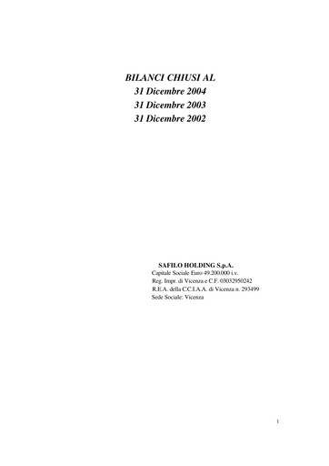 Miniature Safilo Group Bilan financier 2002-2004