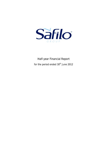 Thumbnail Safilo Group Half-year Report 2012-h1