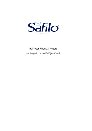 Thumbnail Safilo Group Half-year Report 2013-h1